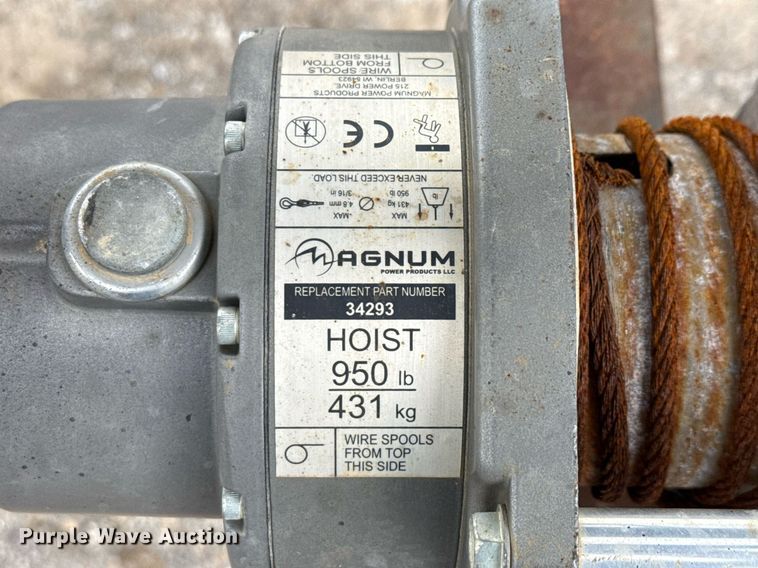 image for item EJ3822 Shop built J stand trailer