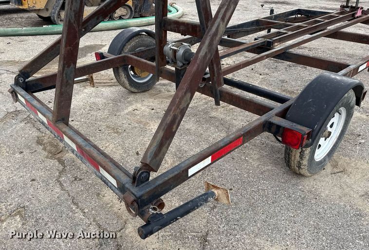 image for item EJ3822 Shop built J stand trailer