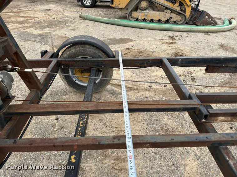 image for item EJ3822 Shop built J stand trailer