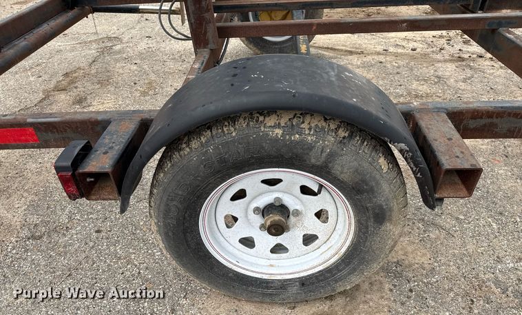 image for item EJ3822 Shop built J stand trailer