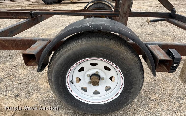 image for item EJ3822 Shop built J stand trailer