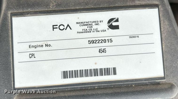 image for item EX9809 2019 Dodge Ram 2500 Crew Cab pickup truck