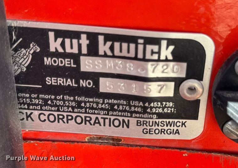 image for item DH9956 2014 Kut Kwick SSM38-72D ZTR lawn mower