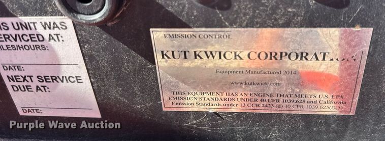 image for item DH9956 2014 Kut Kwick SSM38-72D ZTR lawn mower