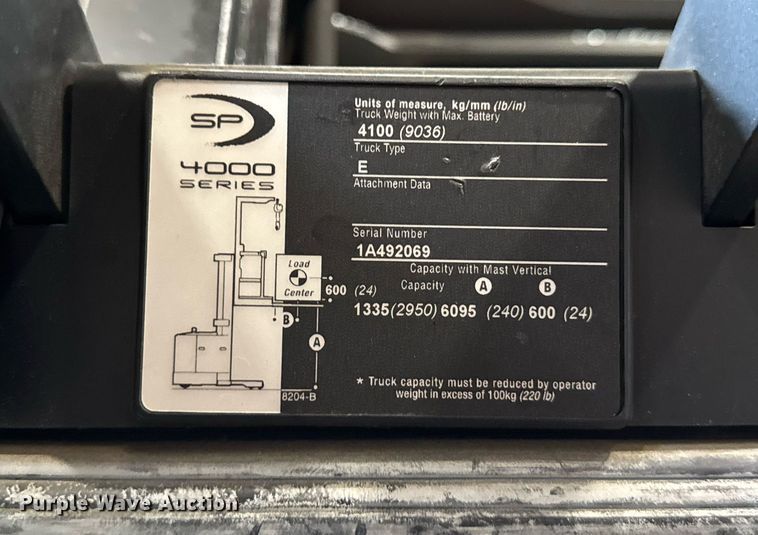 image for item DH9977 2017 Crown SP4020-30 order picker