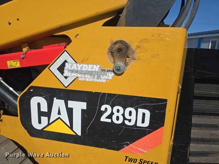 image for item DO7934 2016 Caterpillar 289D tracked skid steer loader