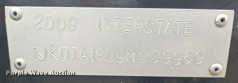 image for item DT4859 2009 Interstate equipment trailer