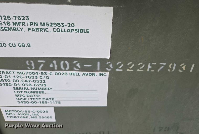 image for item DT7186 Philadelphia 97403-TA13222E7930 collapsible tanks