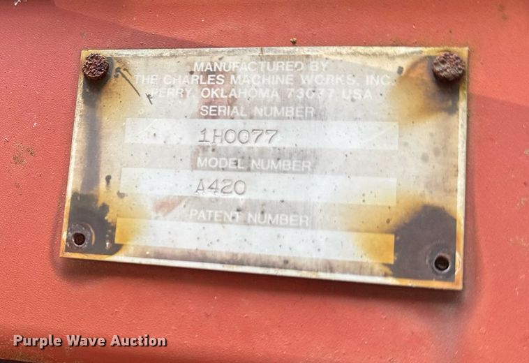 image for item DU7766 1990 Ditch Witch 4010 trencher