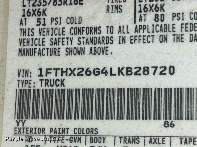 image for item DU9144 1990 Ford F250 XLT Lariat SuperCab pickup truck