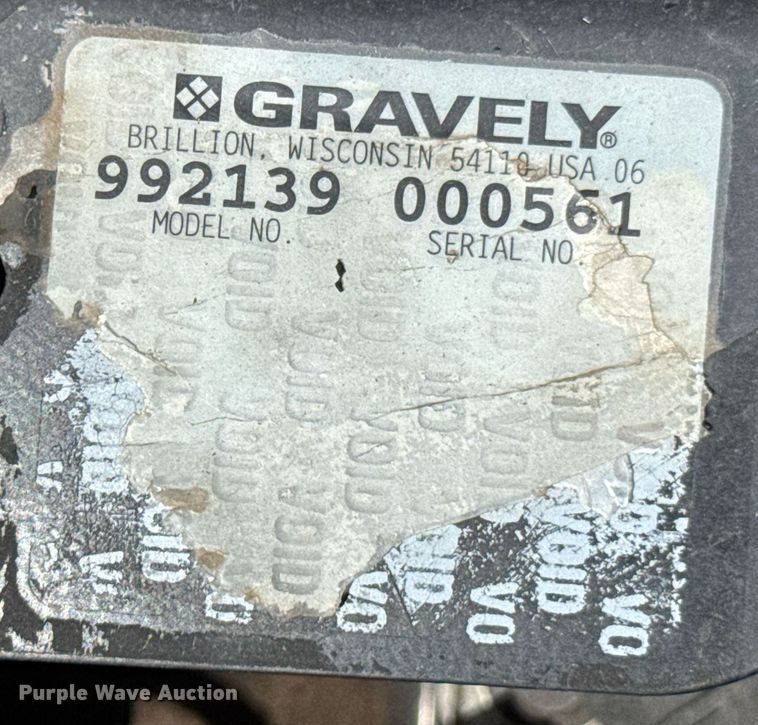 image for item DU9163 Gravely 272Z ZTR lawn mower