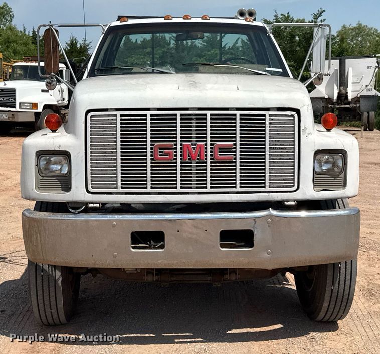 image for item DU9740 1992 GMC C7 flatbed truck