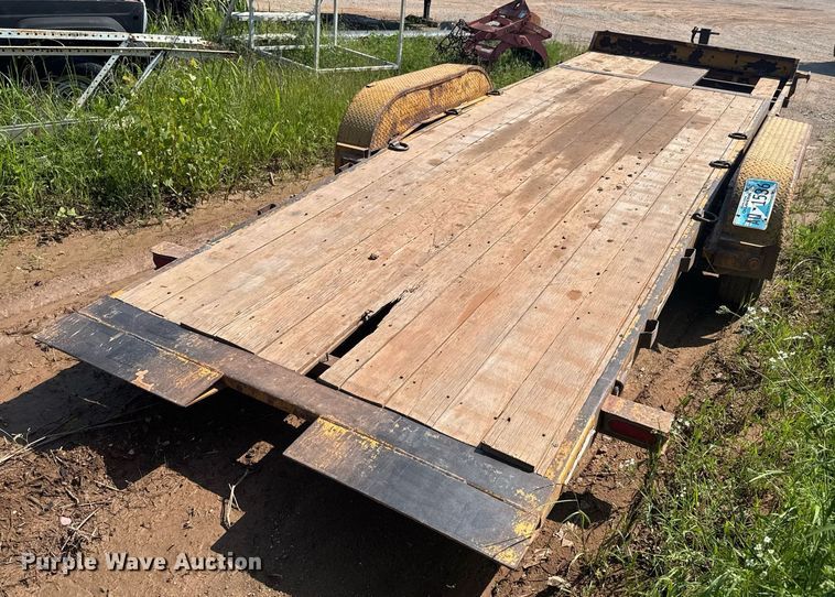 image for item DU9743 2013 Rice & Woolard Mfg. tilt deck equipment trailer