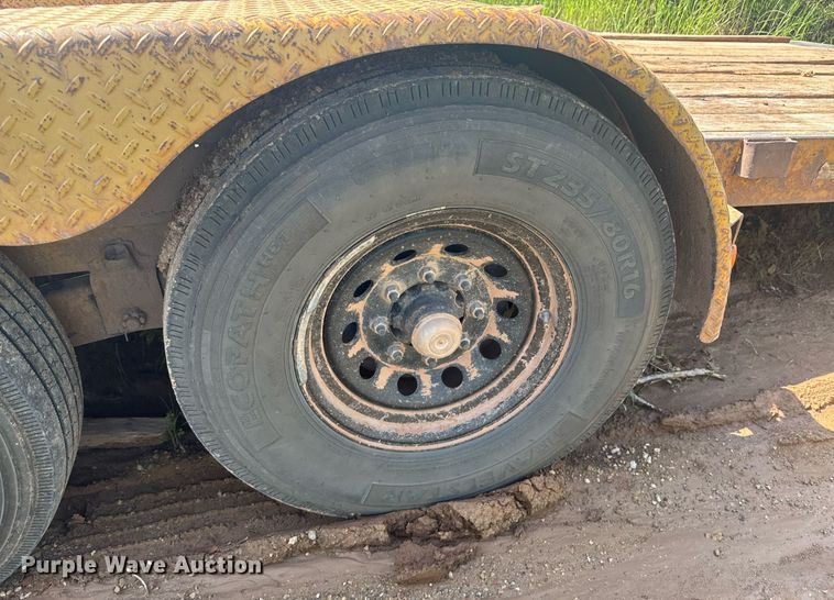 image for item DU9743 2013 Rice & Woolard Mfg. tilt deck equipment trailer