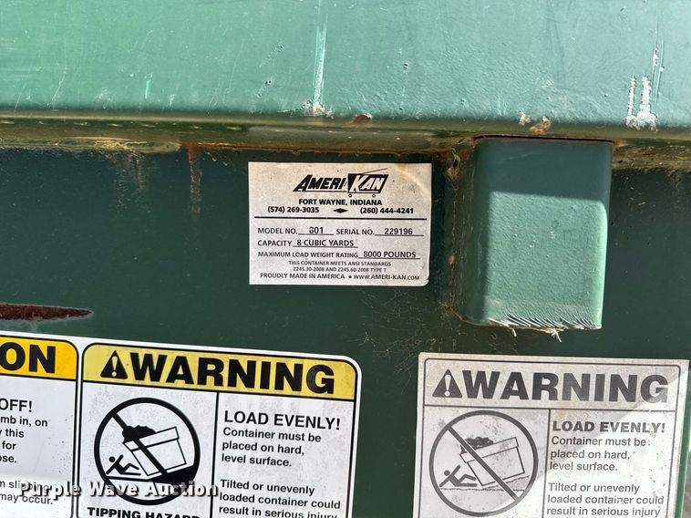 image for item DV2644 (2) AmeriKan 801 dumpsters