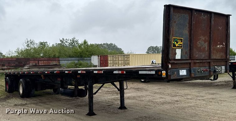 image for item DV2690 1992 Fruehauf PBA-T2-45 flatbed trailer