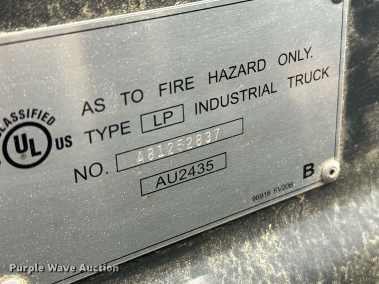 image for item DW1966 2019 UniCarriers PF50 forklift