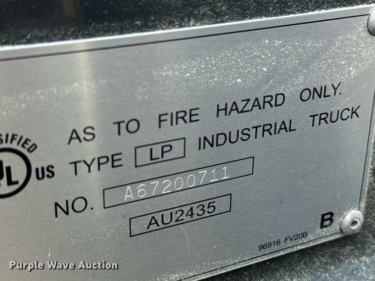 image for item DW1969 2016 UniCarriers PF50 forklift