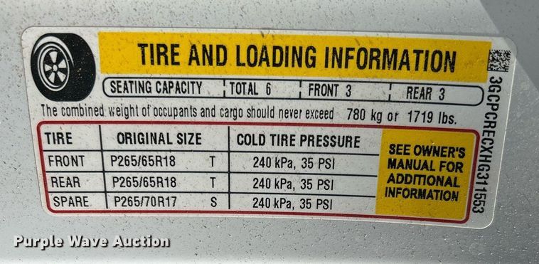 image for item DW8000 2017 Chevrolet Silverado 1500 Crew Cab pickup truck