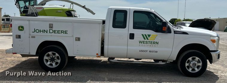 image for item DW8001 2015 Ford F250 Super Duty SuperCab utility bed pickup truck