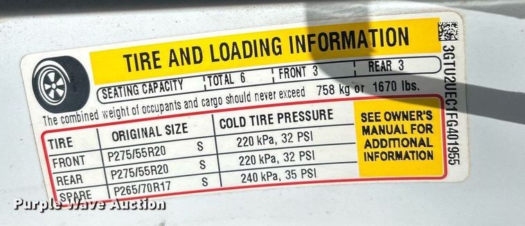 image for item DW8717 2015 GMC Sierra 1500 Crew Cab pickup truck