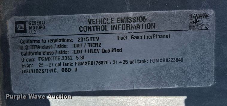 image for item DW8717 2015 GMC Sierra 1500 Crew Cab pickup truck