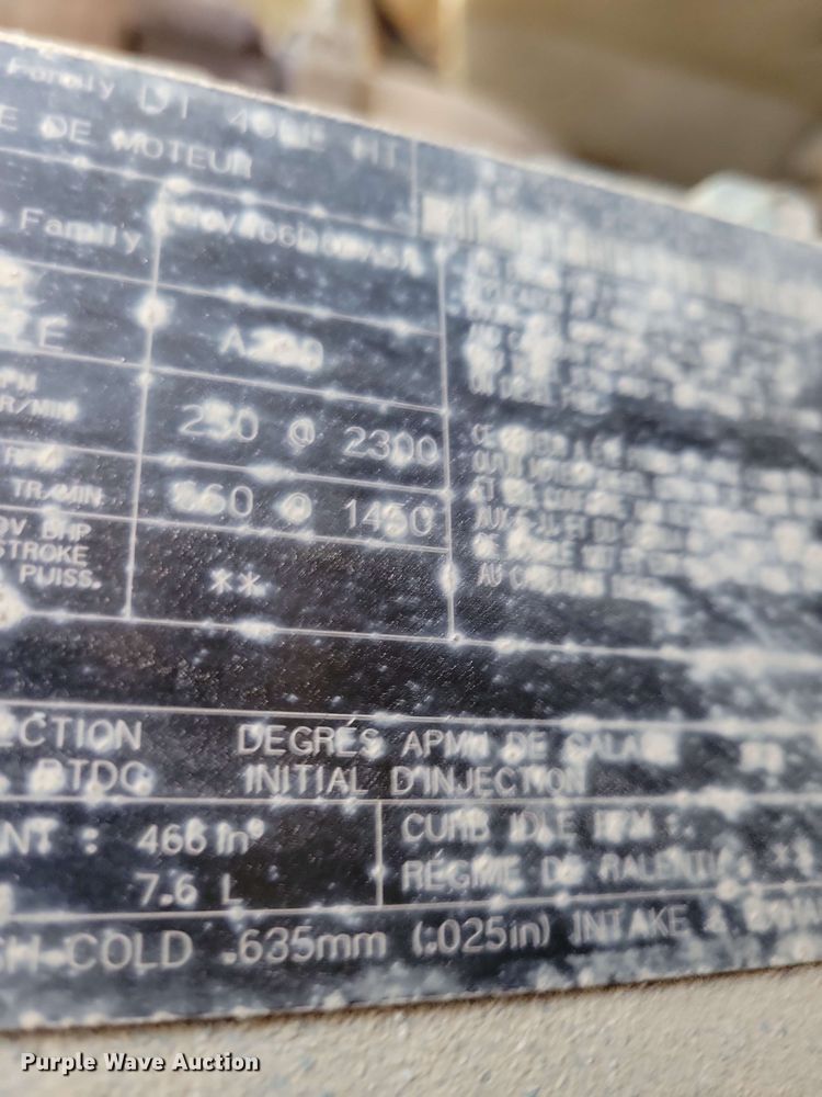 image for item DX6965 1998 International 4900 dump flatbed truck