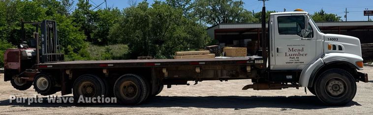image for item DY0002 2002 Sterling LT9500 flatbed truck