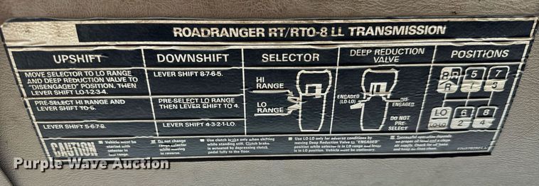 image for item DY0002 2002 Sterling LT9500 flatbed truck