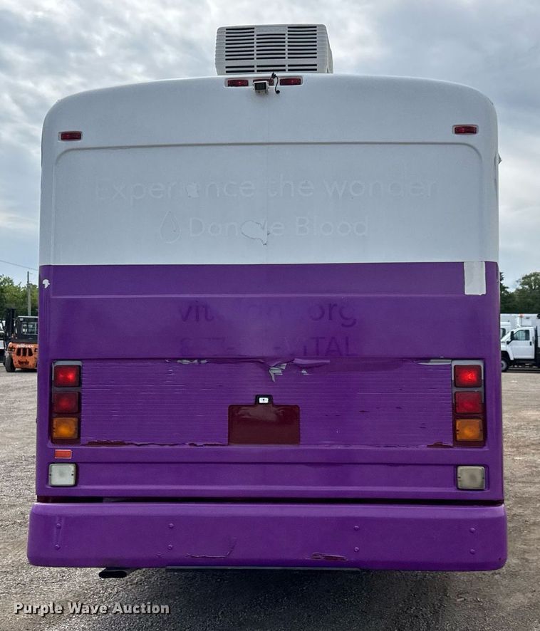 image for item DY0019 2007 Blue Bird Shell Commercial Series blood donation bus 