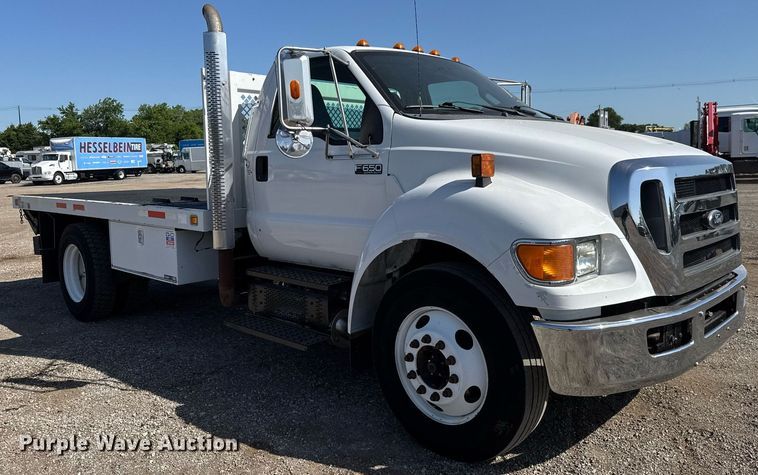 image for item DY0024 2012 Ford F650 Super Duty flatbed truck
