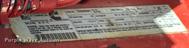 image for item DY0024 2012 Ford F650 Super Duty flatbed truck