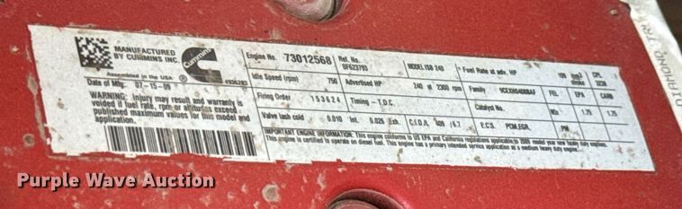 image for item DY0032 2010 Ford F650 Super Duty box truck