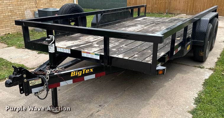 image for item DY0037 2020 Big Tex 14PI-16BK utility trailer