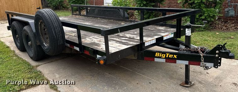 image for item DY0037 2020 Big Tex 14PI-16BK utility trailer
