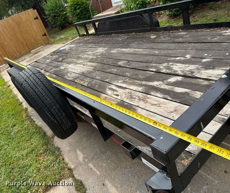 image for item DY0037 2020 Big Tex 14PI-16BK utility trailer