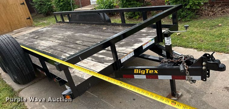 image for item DY0037 2020 Big Tex 14PI-16BK utility trailer