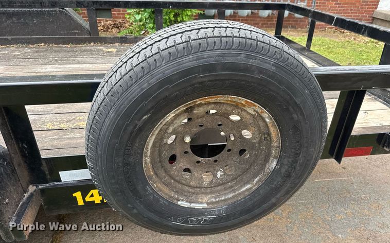 image for item DY0037 2020 Big Tex 14PI-16BK utility trailer