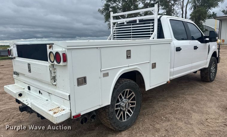 image for item DY0074 2017 Ford F250 Super Duty XL Crew Cab utility bed pickup truck