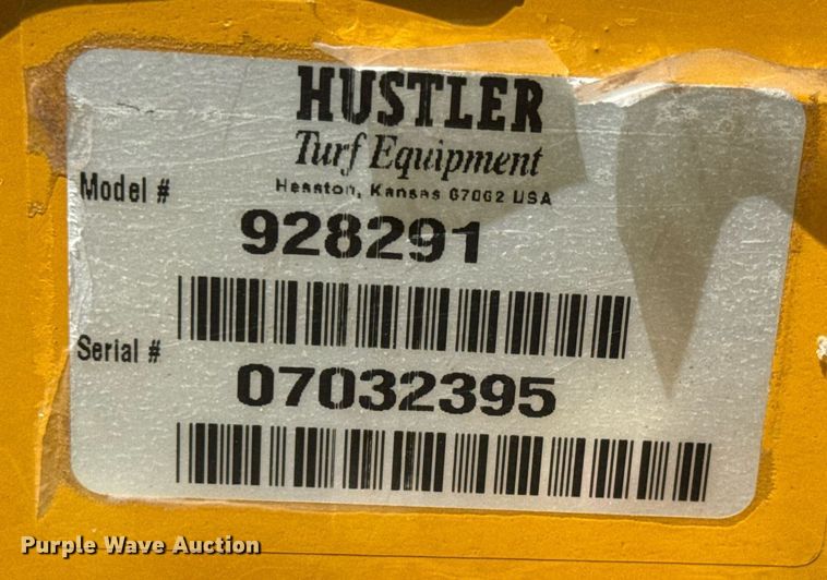 image for item DY0145 2007 Hustler Fastrak ZTR lawn mower