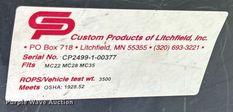 image for item DY0146 2002 New Holland MC35 lawn mower