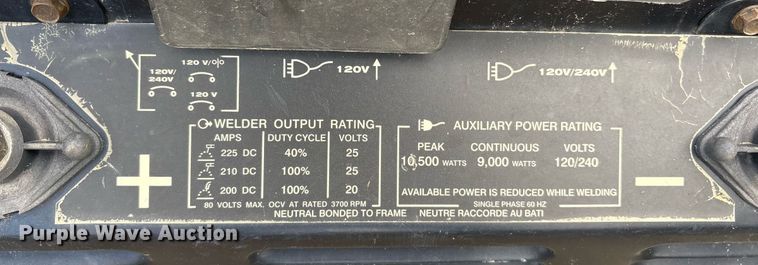 image for item DY0523 Lincoln Electric Ranger 225 welder/generator