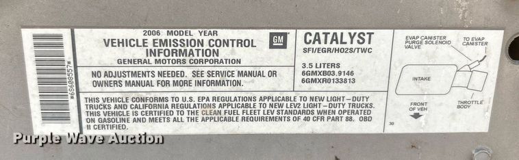 image for item DY2498 2006 Buick Rendezvous SUV