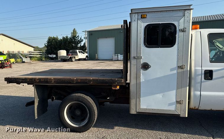 image for item DZ4092 2005 Ford F450 Super Duty XL dump flatbed truck