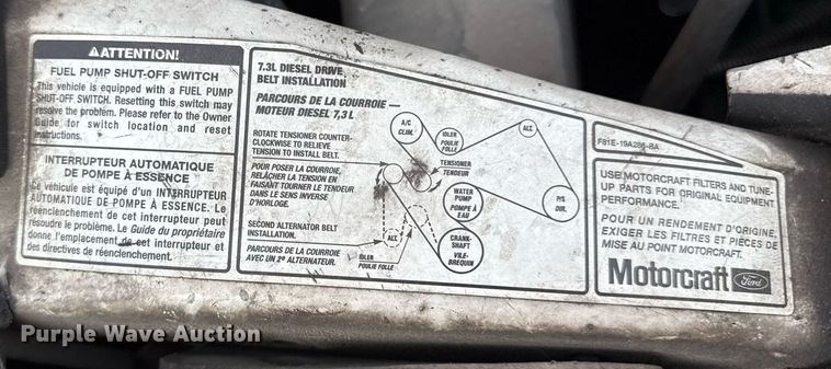 image for item DZ4122 2000 Ford F550 Super Duty flatbed truck