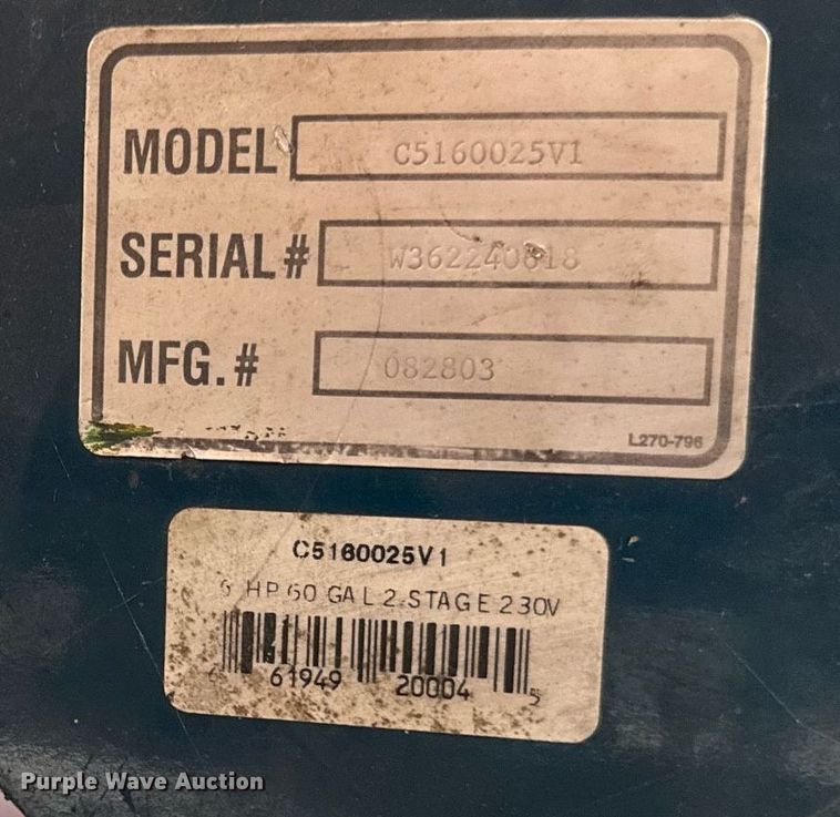 image for item DZ4148 (2) air compressors