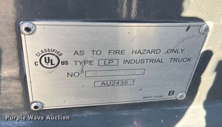 image for item EC3606 2017 UniCarriers PF50 forklift