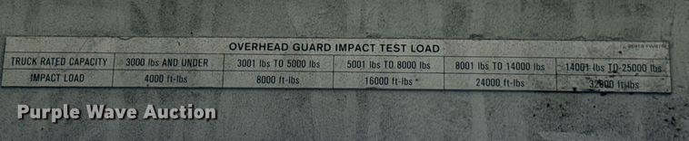 image for item EC3615 2017 UniCarriers PF50 forklift