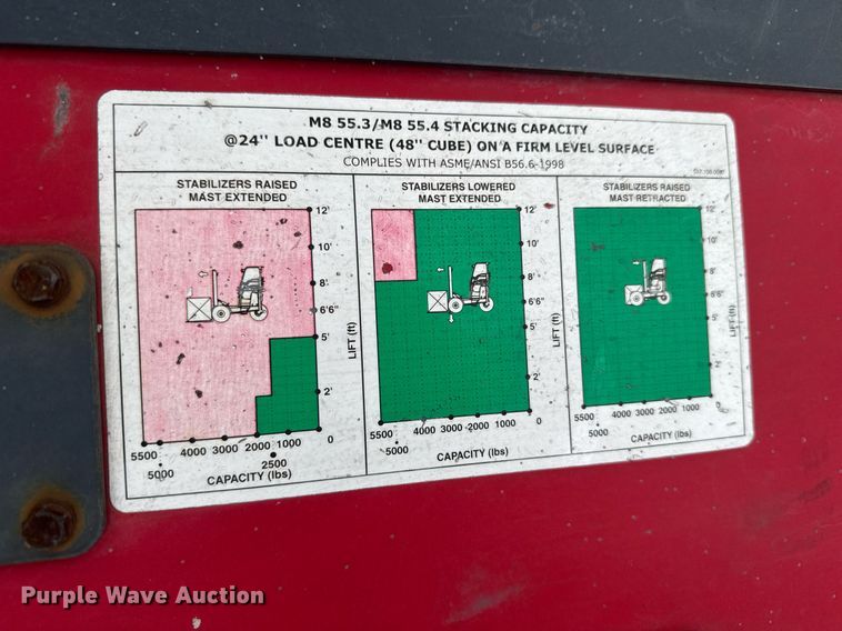 image for item EC3616 2016 Moffett M8 55.4 forklift