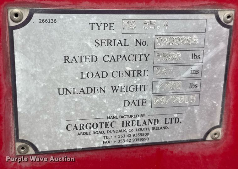 image for item EC3616 2016 Moffett M8 55.4 forklift